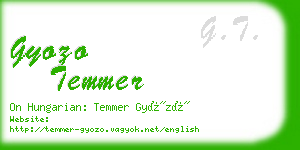 gyozo temmer business card